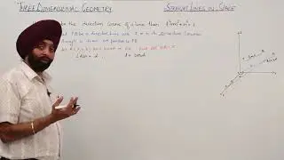 ICSE Class 11 Maths - 2 Relation between direction cosine of a line