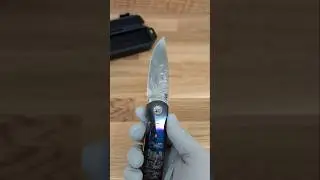 Kazi Front Flipper with Damasteel, Zirconium, and Entropic Titanium by Jaco de Kock