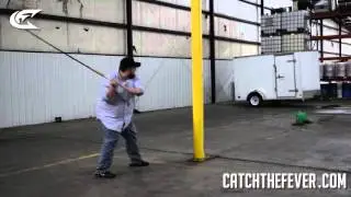 MUST SEE!!! Catch The Fever Fishing Rod Swing Stress Test