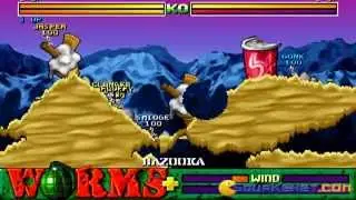 Worms Plus gameplay (PC Game, 1995)