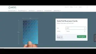 Creating Foil Business Cards in Moo