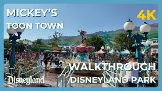 MICKEY'S TOON TOWN [WALKTHROUGH] (4K) | Toon Town | Disneyland Park | Disneyland Resort