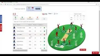 DREAM 11 IPL HYD VS BLR 25/4/2017