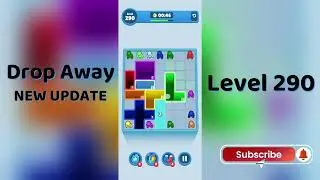 Drop Away Level 290 Walkthrough - NEW UPDATE | Step-by-Step Guide 🧠 | SolutionGuruji