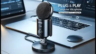 🎙️ CMTECK USB Computer Microphone - Crystal Clear Sound for Your Desktop! 🎤💻