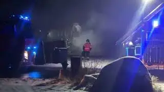 Brand i lastbil i R&oslash;dekro