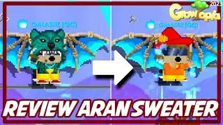 Make and Review Aran Sweater Growtopia Game