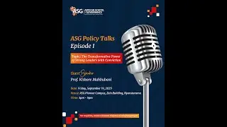 ASG Policy Talks - Episode 1
