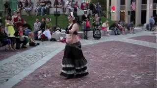 Live Drumming Tribal Fusion Belly Dance with Lindsey Feeney Dark Follies www.LindseyFeeney.com