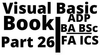 Book Visual Basic In Urdu Part 26 Bsc Computer Science Punjab University | کمپیوٹر سائنس | بی ایس سی