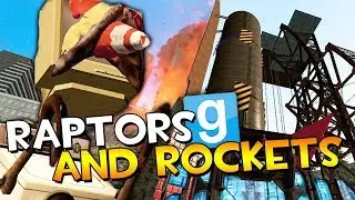 MECHA RAPTORS and ROCKET SHIPS?! | Gmod Hilarious Creations