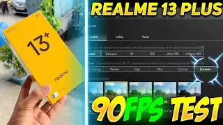 REALME 13 PLUS BGMI TEST 90 FPS🥶 | REALME 13 PLUS PUBG TEST | REALME 13 PLUS 5G GAMING TEST
