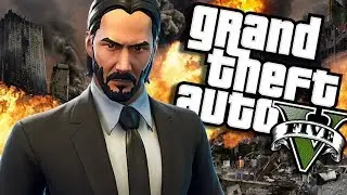 The NEW John Wick MOD (GTA 5 PC Mods Gameplay)