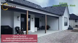 Kakadu Aluminum Zip Screen Outdoor Blinds Zip Track Outdoor Blinds Waterproof Roller Blinds