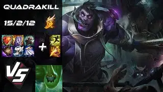 JUNGLE Dr. Mundo vs Zac [QUADRAKILL] - NA Challenger Patch 26.2