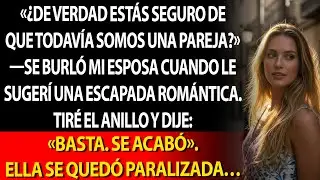 😏 Sonrió: «¿Aún somos pareja?» 💍 Tiré el anillo: «Se acabó». ❄️
