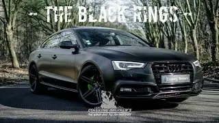 PROJET 🖤 THE BLACK RINGS : Total wrap noir satin et d&eacute;chromage sur Audi A5 Sportback ❗️