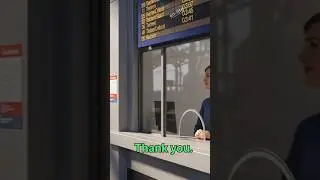 Buying a Train Ticket in English |  english speaking practice #english #shorts