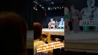 Enjoy Japanese bento and drinks while watching our sumo show! #sumoshow #sumowrestler