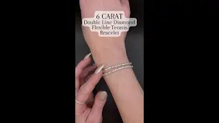 Wear Your Elegance On Your Sleeve With Our 6 Carat Double Line Diamond Bracelet 💄 💫
