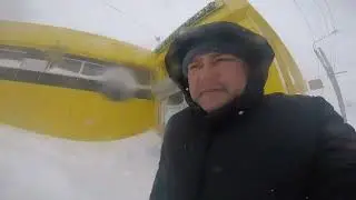 Сильная метель и ураганный ветер на Сахалине 23.01.2024
