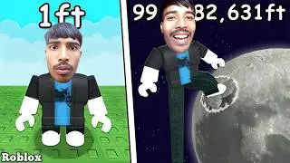 Get Tall and Fall | World Top High My Height | Roblox New Game | Karan Gamerz