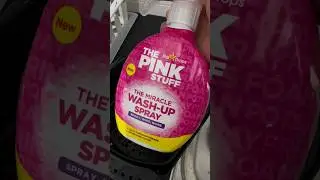 The Pink Stuff Wash Up Spray #thepinkstuff #cleaninghacks #cleaning #dishes