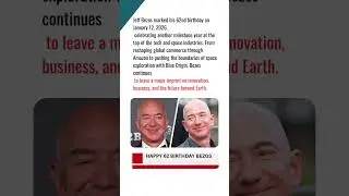 Jeff Bezos Celebrates 62nd Birthday: Inside the Life of the Amazon Founder
