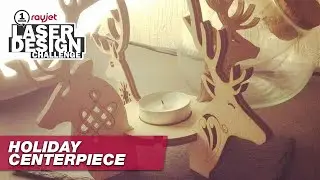 Ho-Ho-Holiday Centerpieces Made with Laser | Custom Xmas Table Decorations | Rayjet Laser