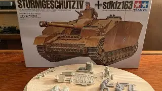 WW2 Sturmgeschutz IV sdkfz163 1/35 Tamiya,and Resin figures review for my next project.