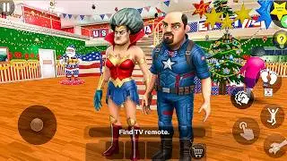 Страшная учительница 3D - Мисс Т (Чудо-женщина) и Фрэнсис (Капитан Америка) снова разыграны, обно...