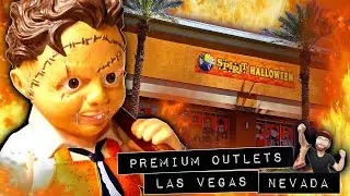 LEATHERFACE! SPIRIT HALLOWEEN 2023 INSIDE ABANDONED REEBOK STORE LAS VEGAS NEVADA PREMIUM OUTLETS
