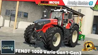 FS22 ★ Interactive Control ★ FENDT Vario 1000 Gen2/Gen3 - Farming Simulator 22 New Mods Review 2K60
