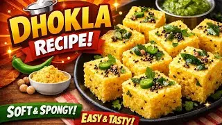 Super tasty gujarati dhokla recipe soft and spongy #viral #cooking #trending #recipe #shorts #food 