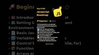 Roadmap for JavaScript 😎 