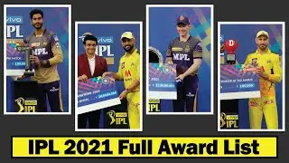IPL 2021 Award Ceremony ★ IPL 2021 Winner Award, Prize Money ★ IPL 2021 ★ IPL Awards