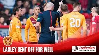 Keith Lasley sent of against Aberdeen