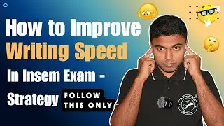 How to Improve Writing Speed In Insem Exam - Strategy | Follow This Only | #engineering #speedup