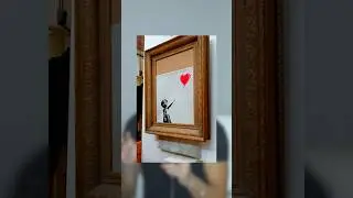 Картина, которая сама себя разорвала 😯