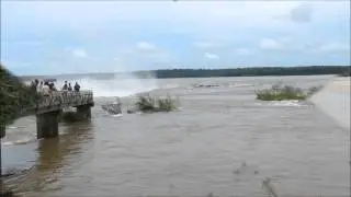Walking into Iguazu Falls Devil's Throat Argentina Lots of Water!