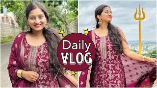 ☺️ got ready to visit temple | Kannada vlogs | singing 🎵 | temples near Bengaluru @Nehabasawaraj