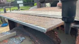 Gas Cutting 15mm Thick Steel Plate - Oxy-Acetylene Track Cutter