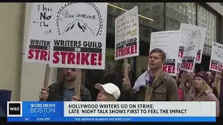 Hollywood writers go on strike; Late night shows first to feel impact