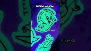 Tatuajes temporales ne&oacute;n, se activan luz UV. @stencileando