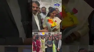 MLC Kavitha Landon Tour | Grand Welcome To Kavitha In Landon | Brs Party | Top Telugu  Tv