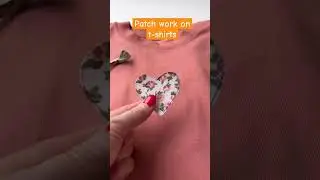patch work on t-shirts 🩷🩷🩷 #patchwork #trending #viral #laungdalashkara #shorts