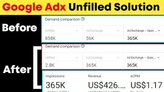 Google Adx Unfilled Solution | How To Fix Google Adx Unfilled Impression Problem | Adx Unfilled