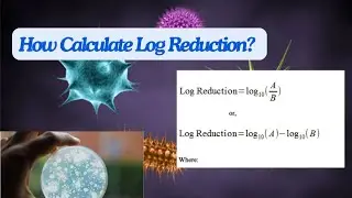 How to calculate log reduction?