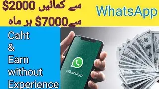 How to earn money with WhatsApp without any experience/ Chat on WhatsApp and earn money online