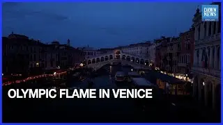Olympic Flame Travels Through Venice Canals | Milano-Cortina 2026 Torch Relay | Dawn News English
